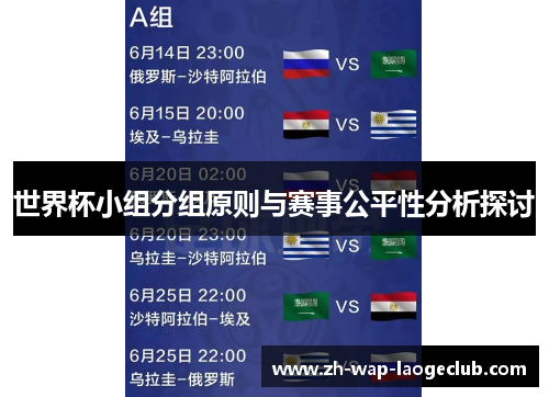 世界杯小组分组原则与赛事公平性分析探讨