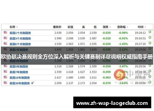 欧协联决赛规则全方位深入解析与关键赛制详尽说明权威指南手册